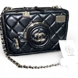Cute fashion Black Quilted Camera Bag